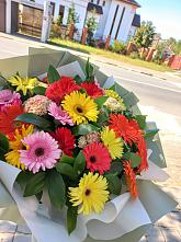 Букет цветов из:  Герберы #REPLACE_PRED# Шимановске